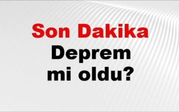 son depremler