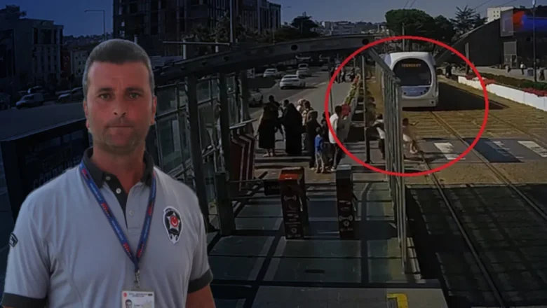 kız çocuğu tramvaya atlama